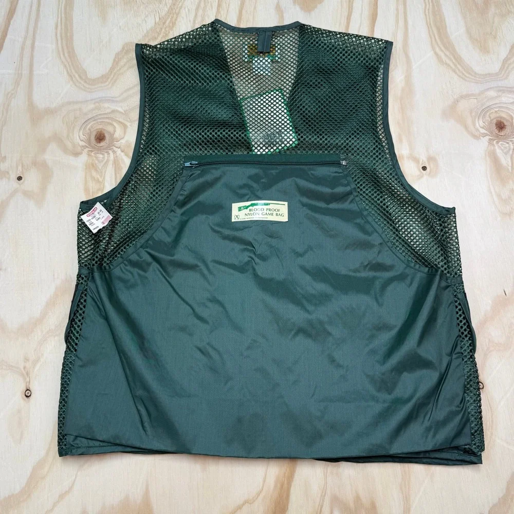 Game Winner Sportswear Mesh Hunting Vest Camo Trim Mens Large 5083 NWT Green